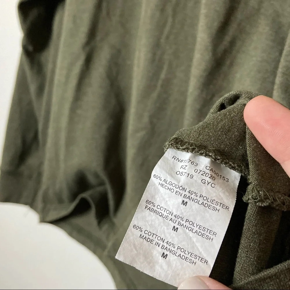 Beefy Shirt Cotton Soft Green Tee Durable Unexpectedly Soft Size Medium Button - Picture 5 of 8